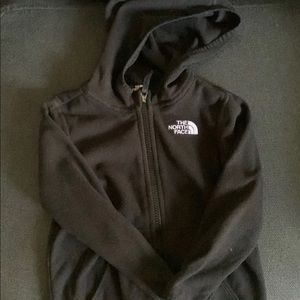 18-24M The North Face black fleece with hoodie